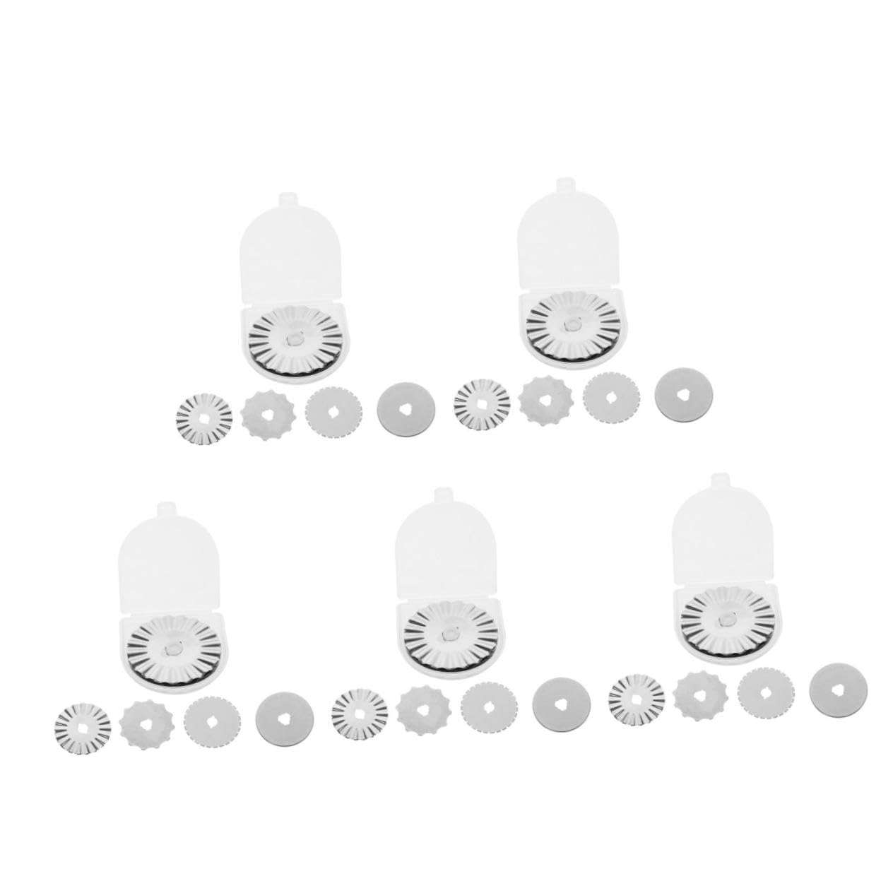 NUOBESTY 5 Juegos Disco De Corte De 45mm Cutter Rotatorio Cuchillas Afiladas Rueda Cortadora De Tela Y Tapete Carpintería Cuchillas De Corte Acolchado Cuchillas De Corte De 45 Mm 10 Uds * 5
