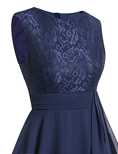 Minetom Donna Elegante collo Rotonda Vestito Senza...