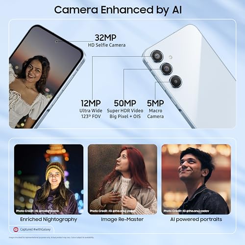 Samsung Galaxy A55 5G (Awesome Iceblue, 12GB RAM, 256GB Storage) | AI | Metal Frame | 50 MP Main Camera (OIS) | Super HDR Video| Nightography | IP67 | Corning Gorilla Glass Victus+ | sAMOLED Display - Image 6