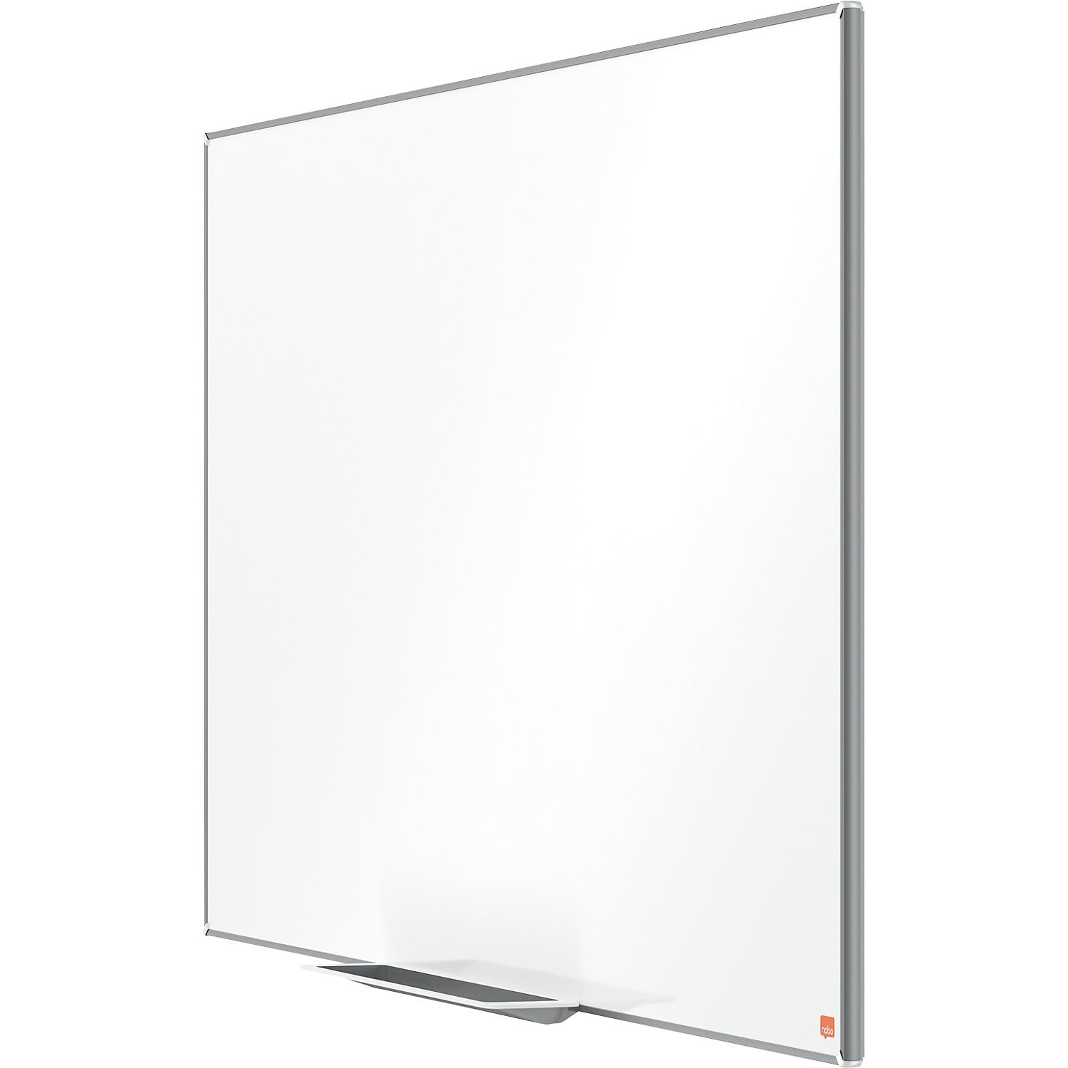Nobo Panoramiczna emaliowana tablica magnetyczna z tacą na długopisy, 1220 x 690 mm, wąska ramka, system montażowy InvisaMount, Impression Pro, 122 x 69 cm, biała, 1915250