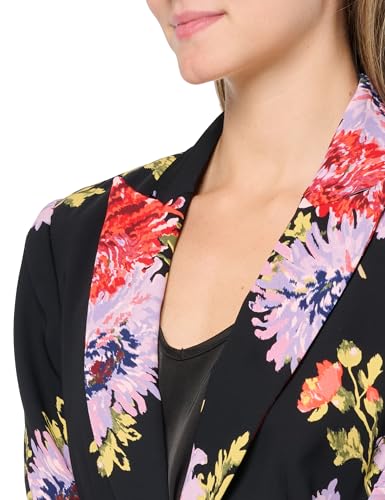 Cinq à Sept Women's Dark Chrysanthemum Scrunched Cheynne Blazer2