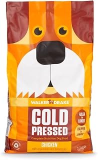 Walker & Drake Premium Complete & Natural Dry Cold Pressed Dog Food, 10kg Chicken, Hypoallergenic, Grain & Gluten Free