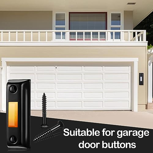 Auroray Metal Doorbell Button,Door Bell Push Button Lighted Wall Mounted Door Bell Button,Wired Replacement Garage Door Opener Button Switch For Home thumb #1