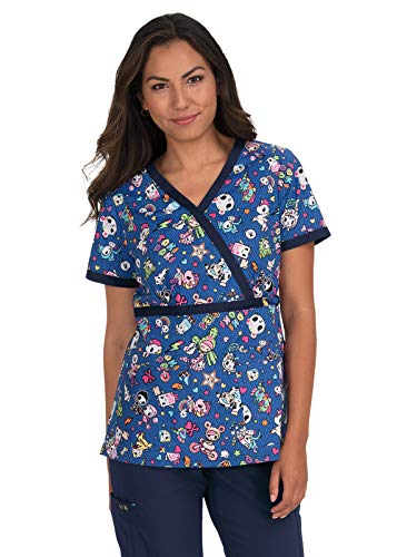 Exclusive Discount 50% Price KOI Tokidoki 1003TKD Women's Luna Scrub Top Denim Dazed 2XL Review KOI Tokidoki 1003TKD Women's Luna Scrub Top Denim Dazed 2XL