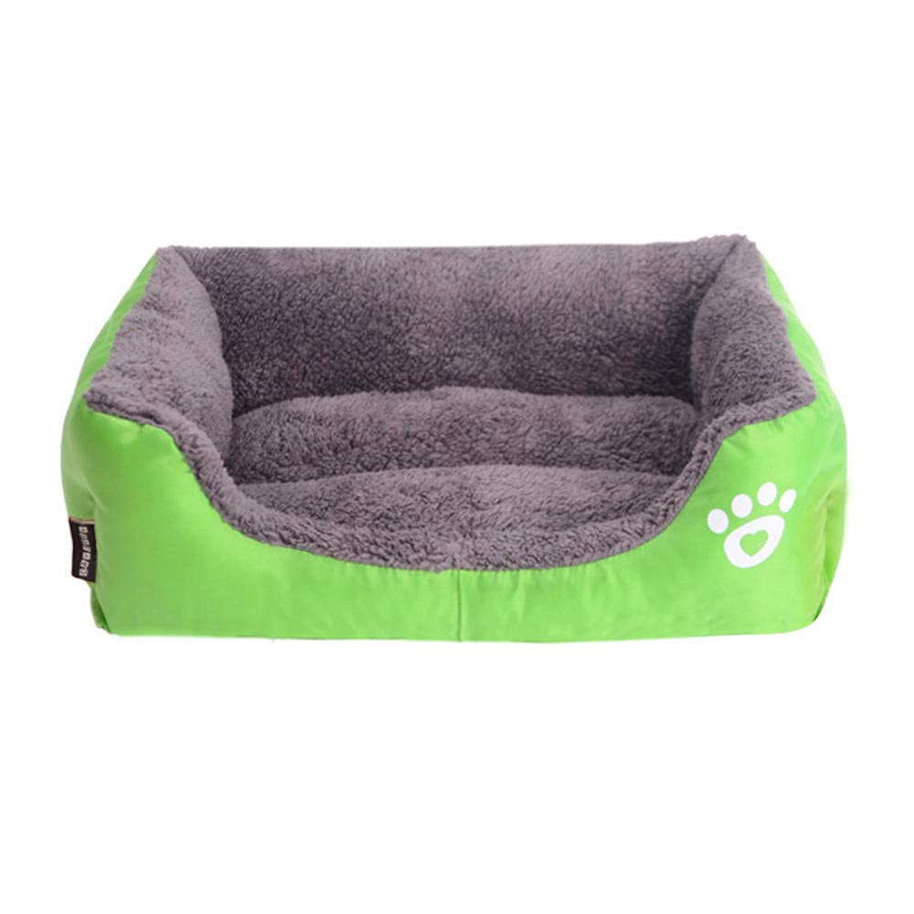 Zoyay Dog/Cat Pets Beds, Dogs Couch Bed Cushion Pet Basket Soft and Cosy Plush Dog Bed, Suitable for Small/Medium/Large Dogs Can be Used Interior, Car, Cages-Green_S