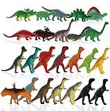 GiftExpress 72 pcs Mini Dinosaur Toys, Kids Toy Dinosaur Figures, Cupcake Toppers Dinosaurs Figurines, Dinosaurs Party Favors, Cake Topper, Playset Toys
