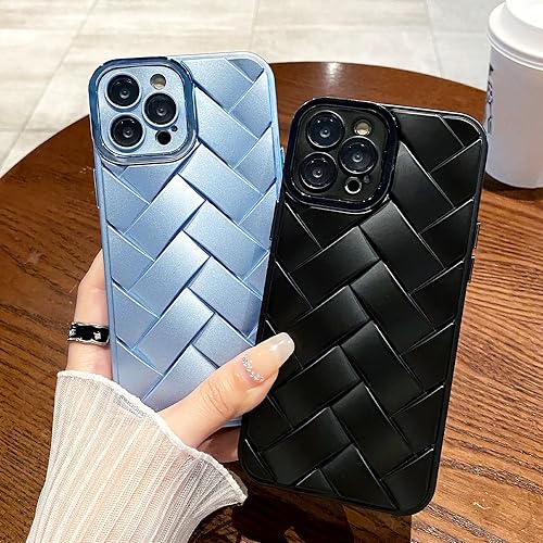 Étuis de téléphone tressés mats pour iPhone 14 Pro Max coque de protection caméra antichoc