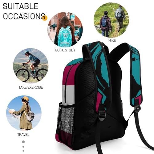 Tripi-Tropa Merch Large Travel Backpack Italian-Brainrot Meme Waterproof Lightweight Daypack White 44x32x19cm4