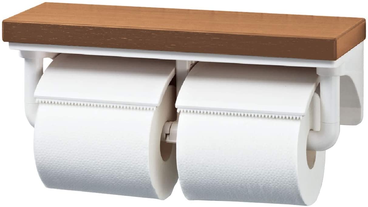 Amazon | LIXIL(リクシル) INAX トイレ用 棚付2連紙巻器
