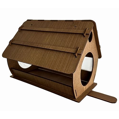 Casinha Ninho De Passarinho Para Jardim Varanda Quintal (Marrom)