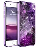 BENTOBEN iPhone 6S Plus Case, iPhone 6 Plus Case, Slim Fit Glow in The Dark Hybrid Hard PC Soft TPU Bumper Protective Girls Women Boy Men Cases for iPhone 6S Plus/iPhone 6 Plus 5.5', Nebula/Galaxy