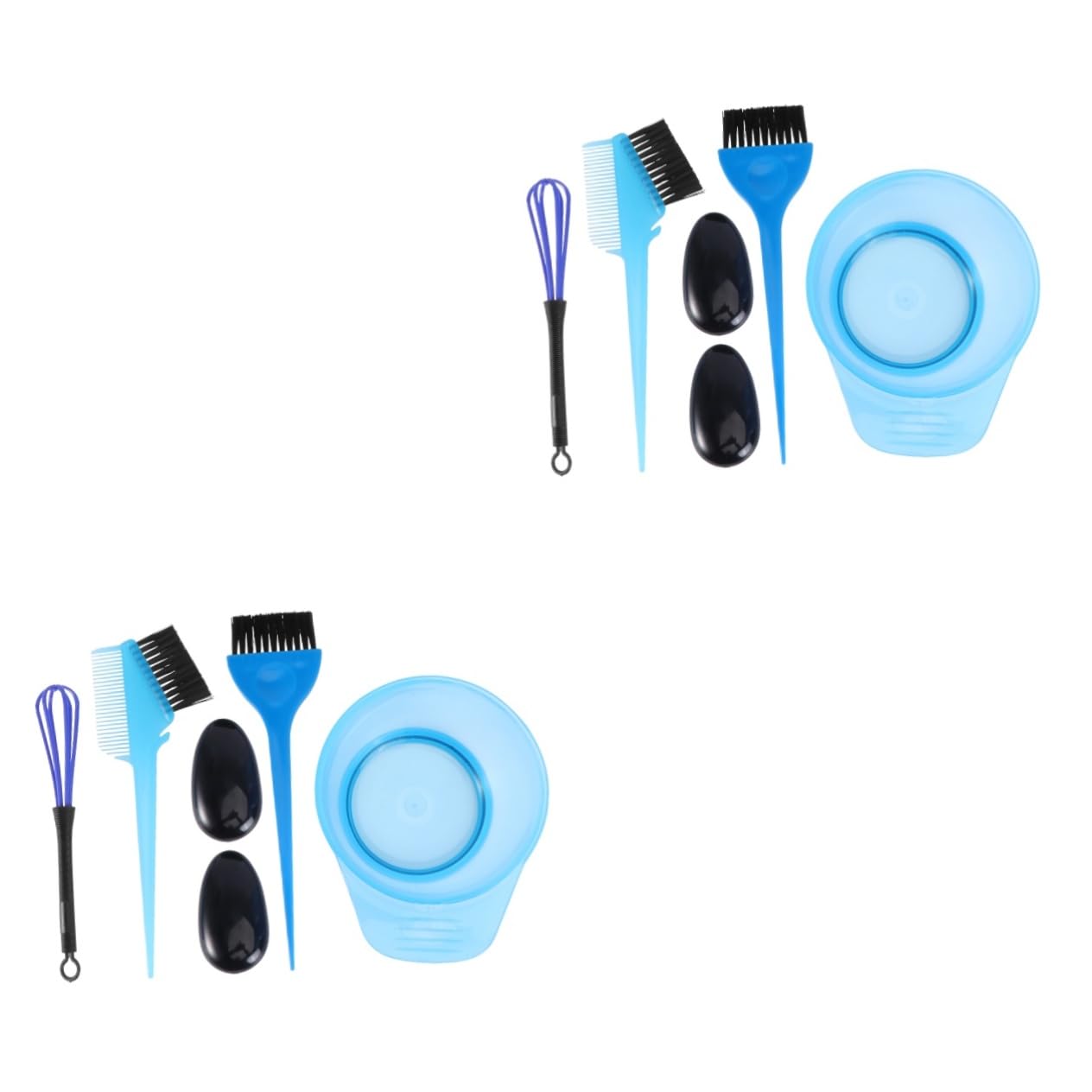 HONMEET 10 Pcs Hair Coloring Kit Complete Hair Dye Tool Set No Mess Dyeing Bowl Brush Set for Home Salon Use Easy Wash Reusable