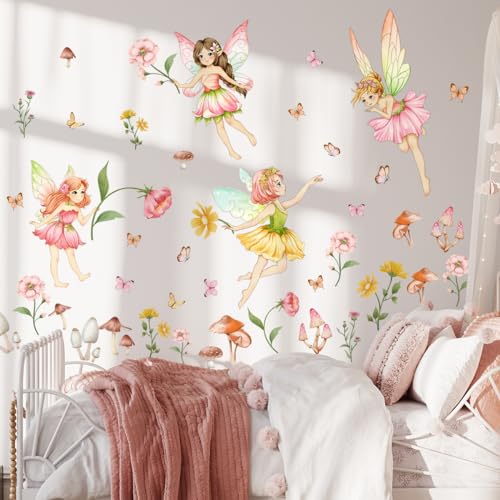 Vinilos decorativos Flower Fairy en 4 planchas miniatura 4