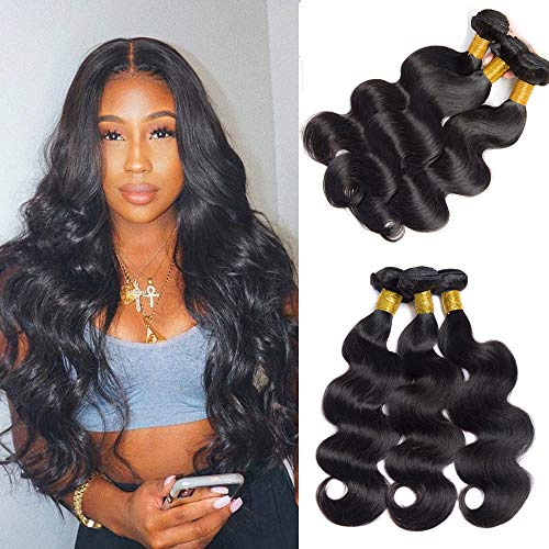 Dai Weier Brazilian Hair Human Hair Bundles Body Wave Weave 3 Bundles Silky Meche Tissage Cheveux Ondule Bresilienne Longue Humain Hair on Sale 20 22 24 pouces