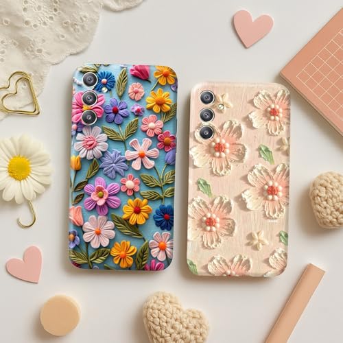 Image of COLORflow Back Cover Compatible with Samsung Galaxy A34 5G | Whisper of Petals Customized Back Cover Compatible with Samsung Galaxy A34 5G