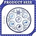 Jingmore 6 Pack Passover Decorations Seder Plates Plastic Pesach Plate Passover Seder Dish for Pesach Feast Party Favors 10 Inch (Blue Renaissance)