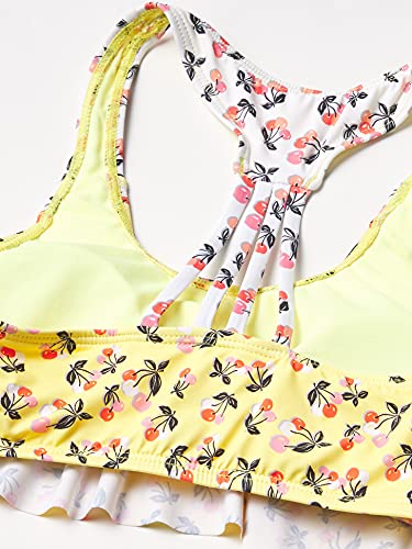 Hobie Girls' Flounce Bralette Bikini Top & Side Tab Hipster Bottom Swimsuit Set4