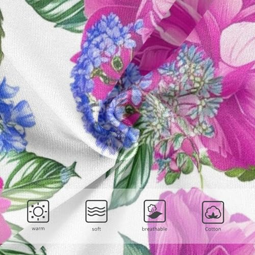 Girls Underwear Toddlers 2t Cotton Cute Panties Girl Flower Briefs Underpants Purple Pink Floral White3