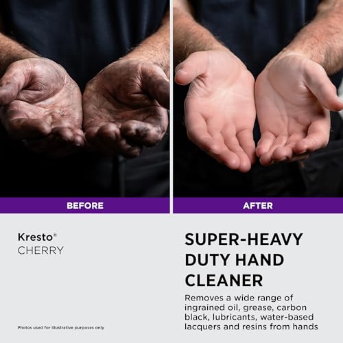 Image of SC Johnson Professional Kresto Cherry Industrial Hand Scrub 2 liter, 67.628 Fl Ounce (Pack of 4)
