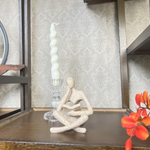 Estatua decorativa de resina Thinker para mesa miniatura 4