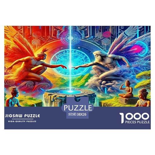 Alas del Ángel1000 Pieza PuzzleAlas del Ángel Rompecabezas para Adultos Challenge Puzzle Y Niños +14 Años Colores Variados38x26cm/1000pcs