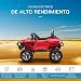 HOMCOM Coche Eléctrico para Niños Vehículo Todoterreno Infantil con Música Luces Batería...