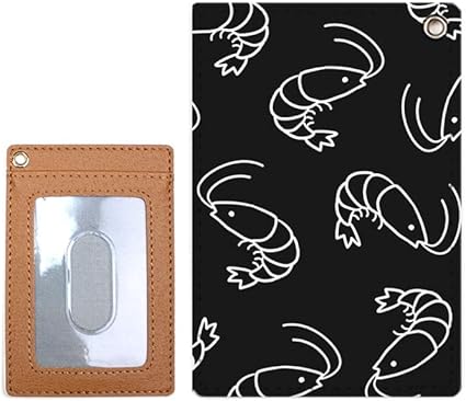 Amazon Co Jp パスケース カードケース 定期入れ Icカード エビ 海老 桜エビ 海の生き物 05 総柄ブラック 家電 カメラ