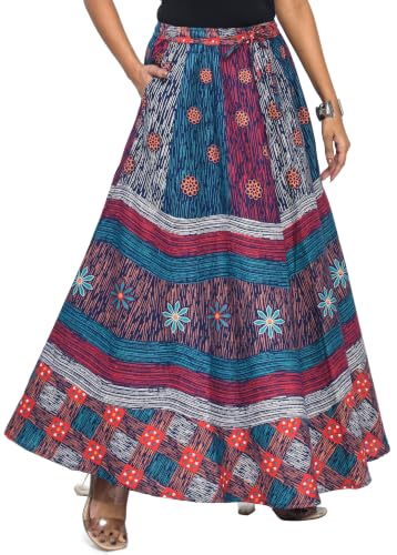 Image of Premium Cotton Skirt for Women with Pocket, Free Size