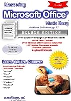 Mastering Microsoft Office Made Easy Training Tutorial for v. 2010, 2007, 2003, 2002 (XP), 2000 & 97 - Video tutorials in Access, Excel, Outlook, ... Word - e Book Manual Guide from Professor Joe 1934131784 Book Cover