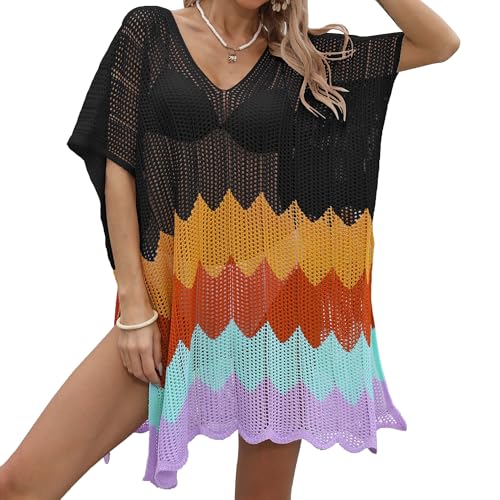 Women's Bathing Suit Cover Up for Beach Pool Swimwear Crochet Dress Swimsuit Resort Wear 2025 Summer Fashion Coverups
