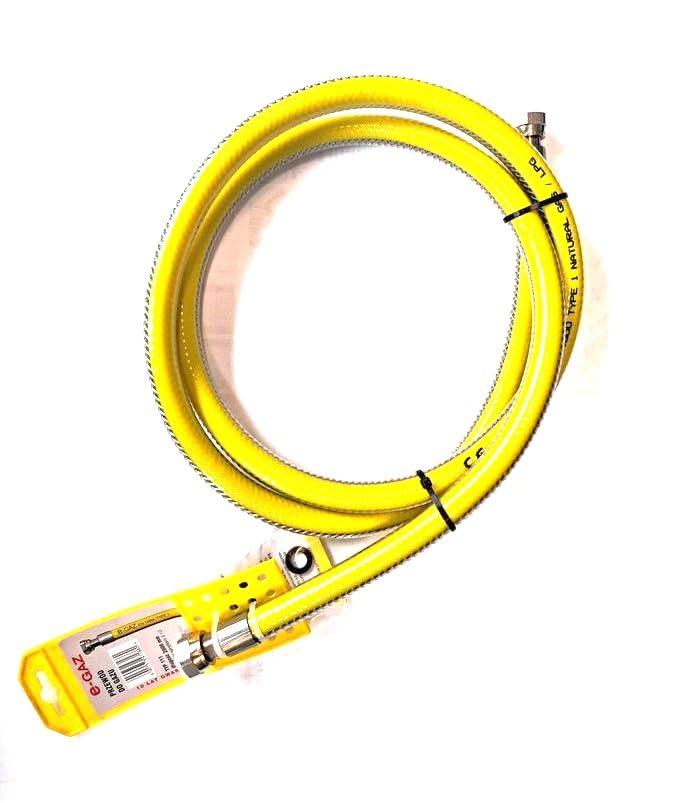 Tuyau renforcé de 2m gaz naturel flexible cuisinière raccord 1/2