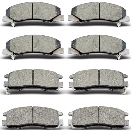 DYZJKWJW D1159 D698 Front Rear Ceramic Brake Pads Set 8pcs