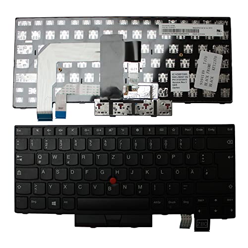 Clavier Lenovo PK1312D3A13 noir avec cadre pour ordinateur portable Power4Laptops