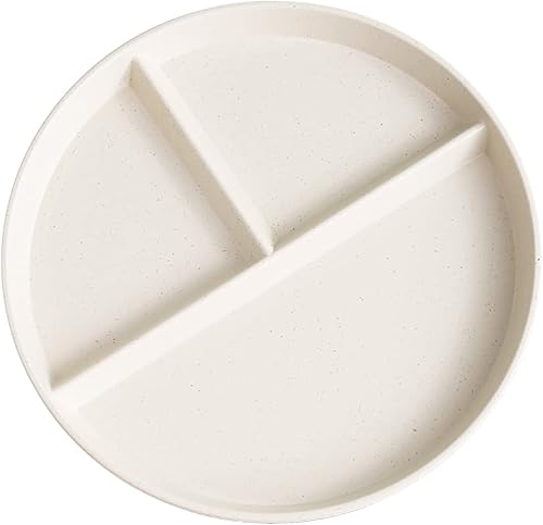 Bariatric Portion Control Plate Salad bowl And Healthier Diets Sectioned Plates.HOME Portion Control Plate for Weight Loss for Adults (Deep blue)