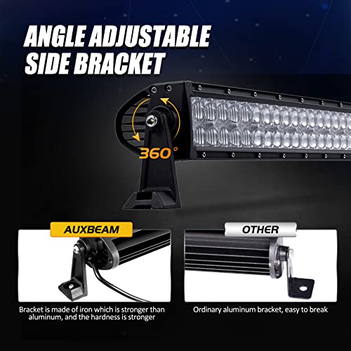 Image of Auxbeam 42 Inch 240W LED Light Bar, 5D Lens Off Road Double Row Lights