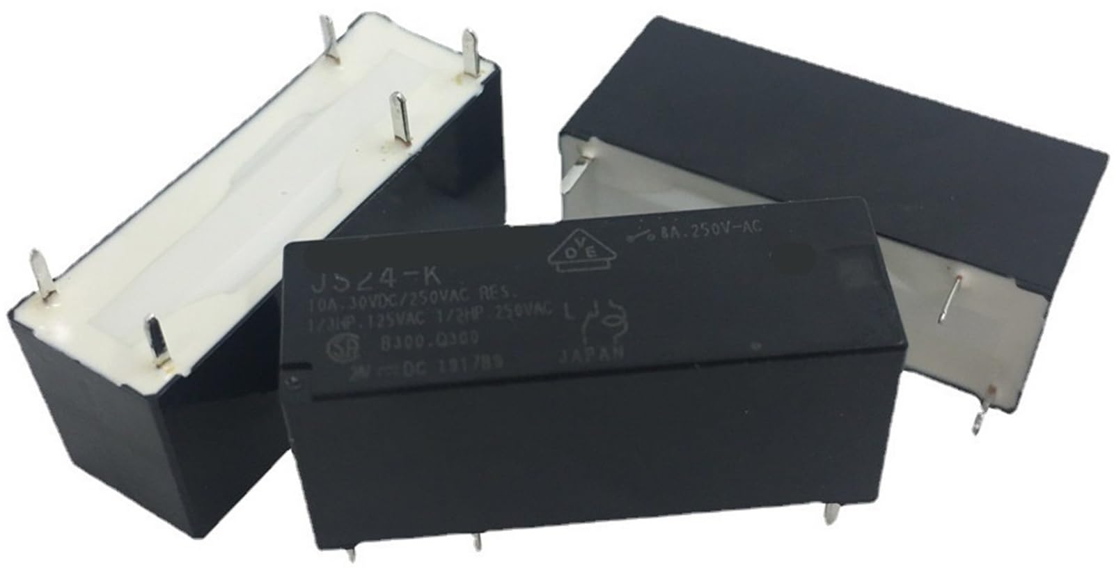 Relé de potencia pequeño JS24-K JS12 5 V 5 pines 10 A uno abierto uno cerrado(JS24-K)