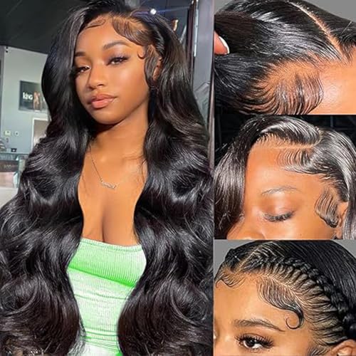 Body Wave Lace Front Wigs Human Hair 24 Inch 13x6
