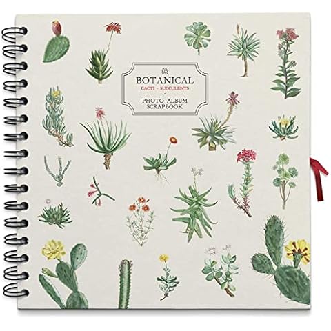 Álbum de fotos personalizable Scrapbook Botanical Cacti Cover