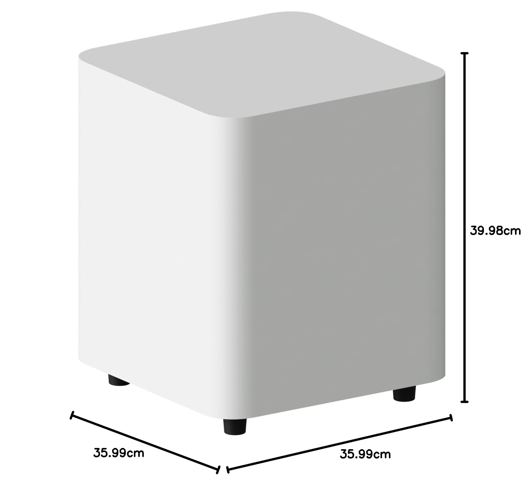 Fosi Audio SW10 Caisson de Basses 10 Pouces 500 W Amplificateur Intégré Active Home Cinéma LFE RCA