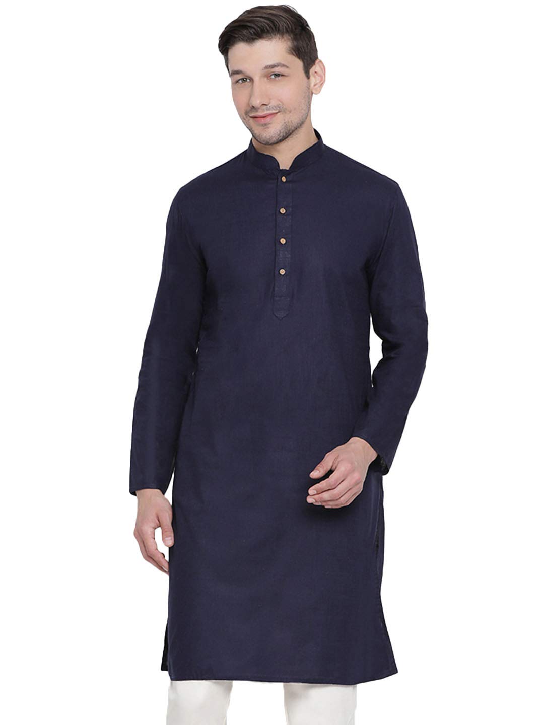 Vastramay Soft & Comfortable Linen Cotton Kurta for Men – Plain Solid Ethnic Wear, for All Body Types – Ideal for Eid & Festive Occasions-picture-41