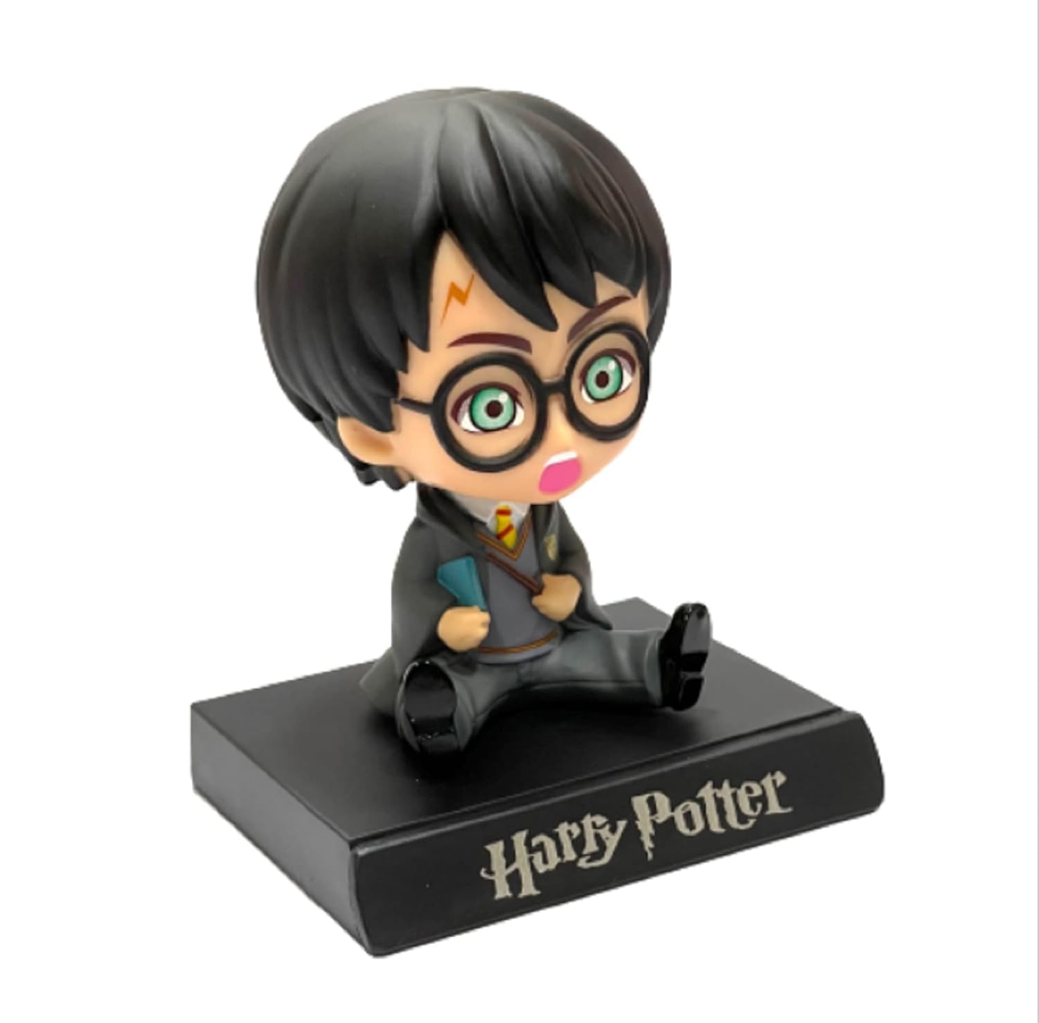 Abelestore Super Hero Harry_Potter 2 Action Figure Limited Edition Bobblehead with Mobile Holder for Car Dashboard, Office Desk & Study Table (Pack of 1)(Plastic) - Image 3 thumbnail