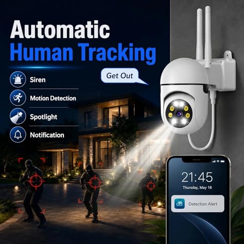 Ourlife Wired Security Camera Outdoor 1080P,2.4/5GHz Dual-Band - image 3
