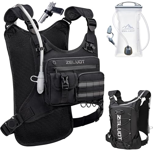 Zelvot Running Vest for Men 12L Hydration Backpack for Running Cycling