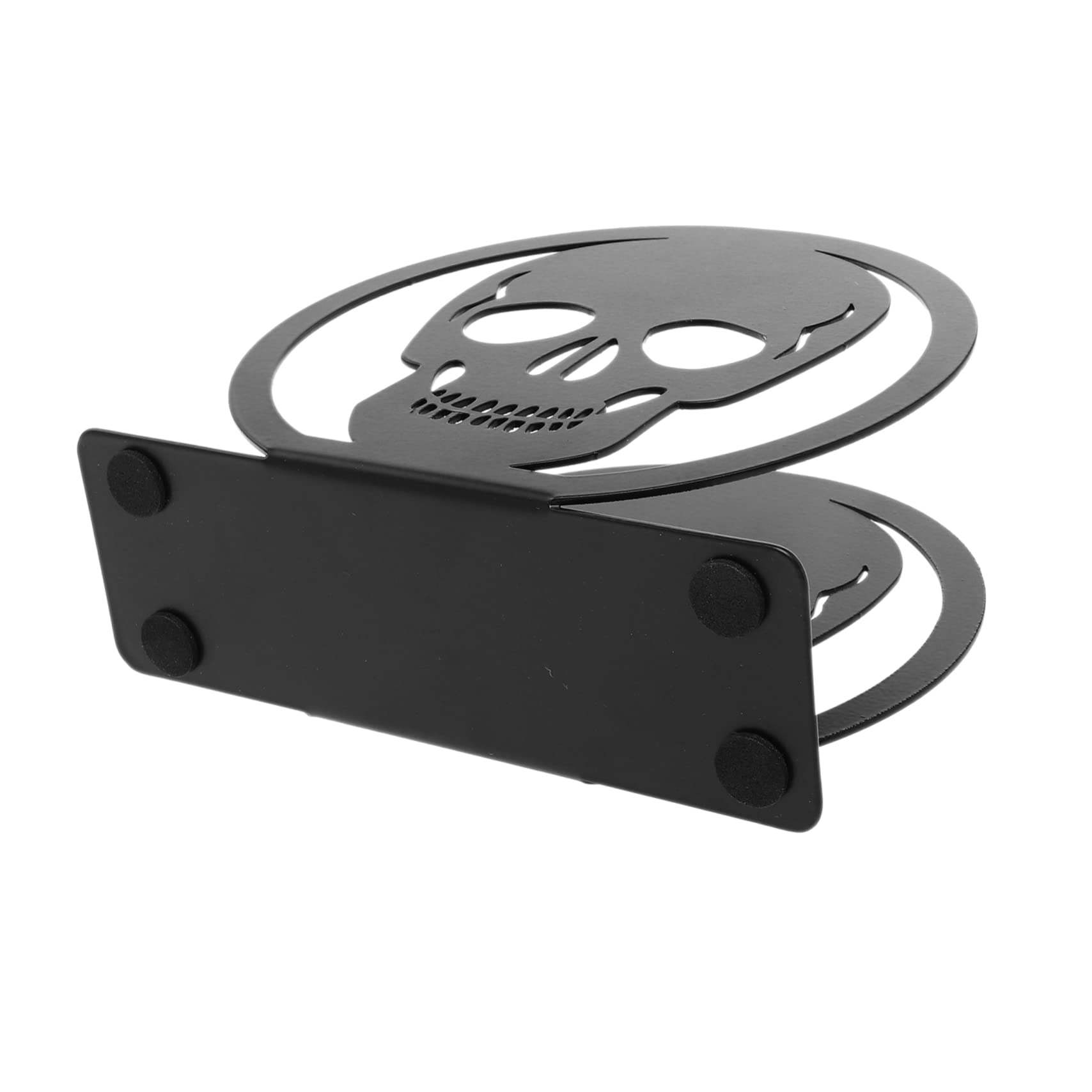 4 Piezas Estante De Almacenamiento De Tejido Decoración De La Alternativa Dispensador De Pañuelos De Cráneo Servilleteros Para Mesas Estante De Tejido Planchar Black TOPBATHY