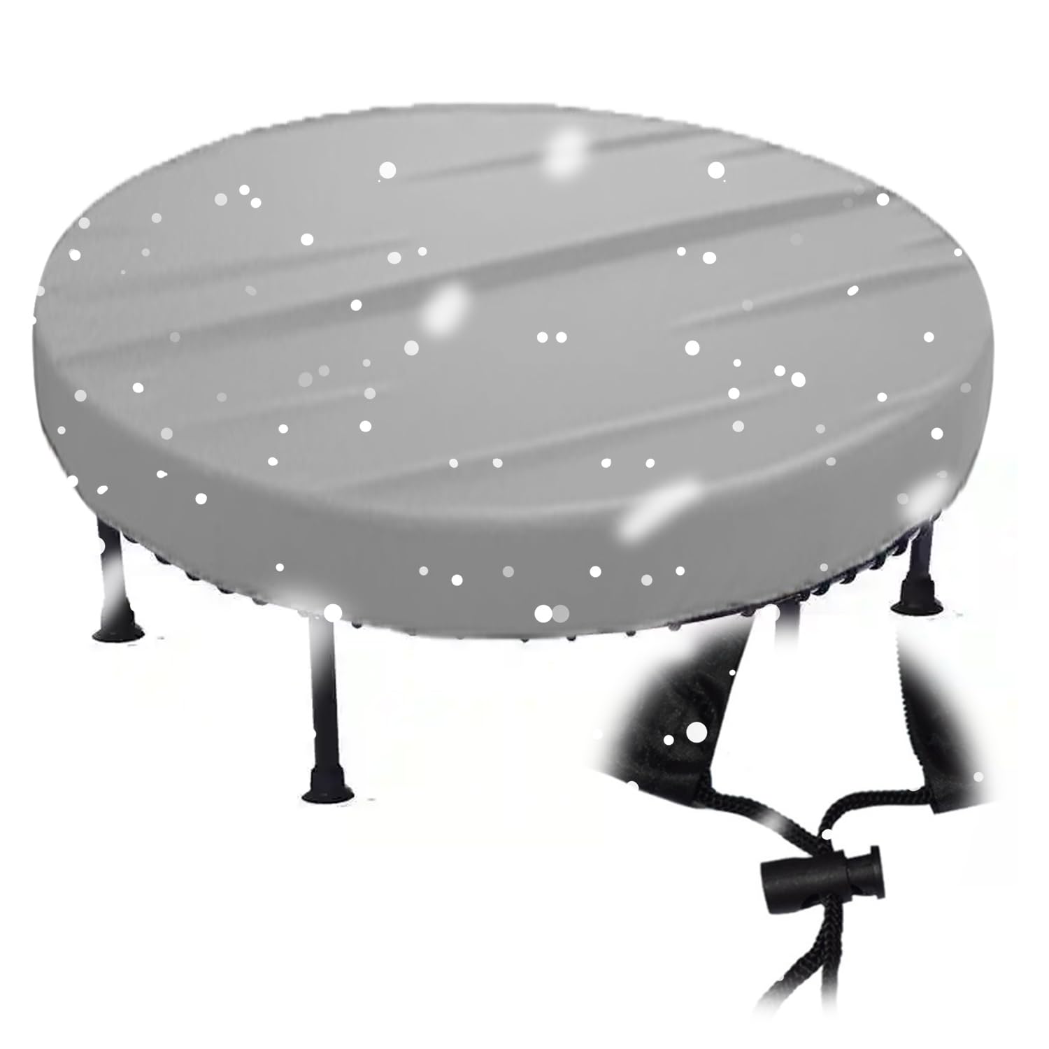 Trampoline Dust Rain Cover , Waterproof 210D Oxford Fitness Trampolines Round Protection for Patio, Park,Dust Proof Trampolin Protective Cover for Indoor/Outdoor/Garden(Size:92*11cm,Color:Grey)