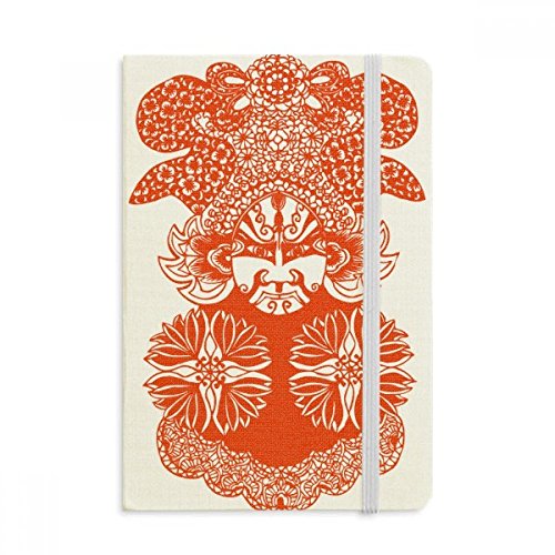 Carnet de notes A5 Opéra de Pékin DIYthinker en tissu à couverture rigide