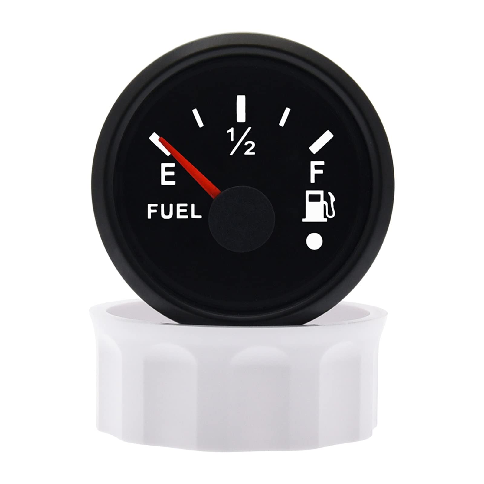 Cfwwsaq Y Liquid Level Meter, 0~190Ohm Fuel Level Sensor Waterproof Ip67 Boat Car Water Level/Fuel Level Gauge With Alarm(Bn)