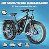 PHILODO Forester 5000W Peak Dual Motor Electric Bike - 45MPH High-Speed Fat Tire Ebike with 60V26Ah Battery, 80+ Mile Range, Full Suspension & Hydraulic Brakes for Adult Off-Road Commuting #5