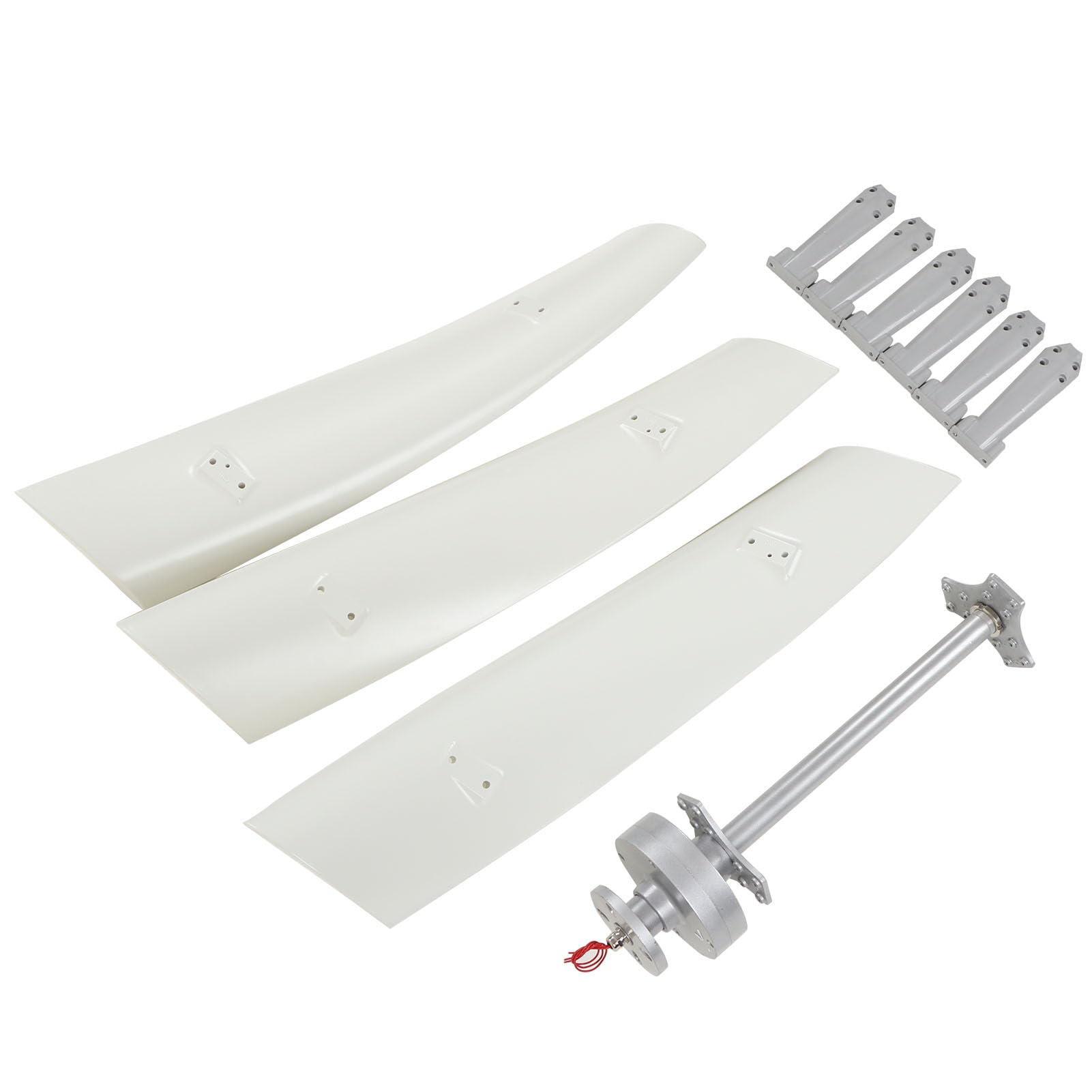 Juego de generador de viento de 600 W, levitación magnética vertical, portátil, uso doméstico, blanco con controlador MPPT (48 V)