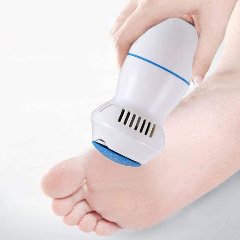 Lima eléctrica para pies Adsorción eléctrica al vacío Amoladora para pies Herramientas para limas Removedor de Callos de Piel Muerta para Mujeres Hombres con 2 Rodillos-Azul (Azul)